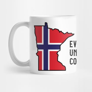 Funny Minnesota Norwegian Flag Lutefis Mug